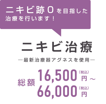 繰り返す炎症性のニキビ、大人ニキビを根本解決